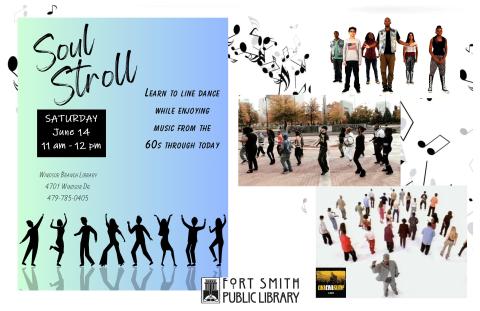 event poster with dancers doing several dances