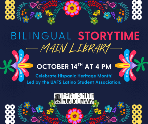 Bilingual storytime poster