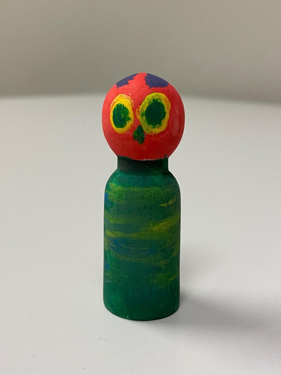 hungry caterpillar wooden peg doll