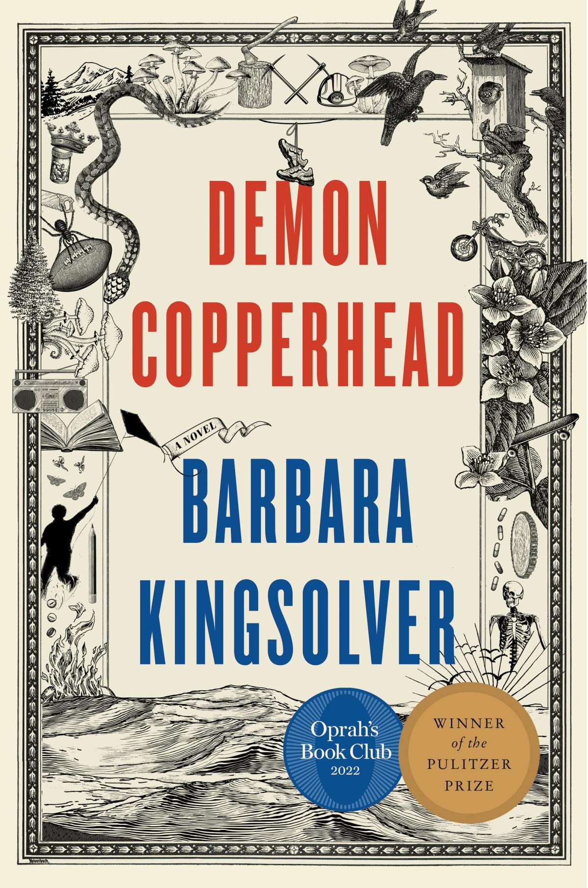 The book cover of Barbara Kingsolver's book "Demon Copperhead"