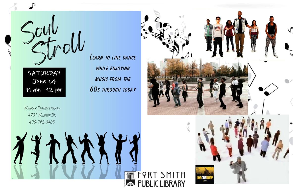 event poster with dancers doing several dances