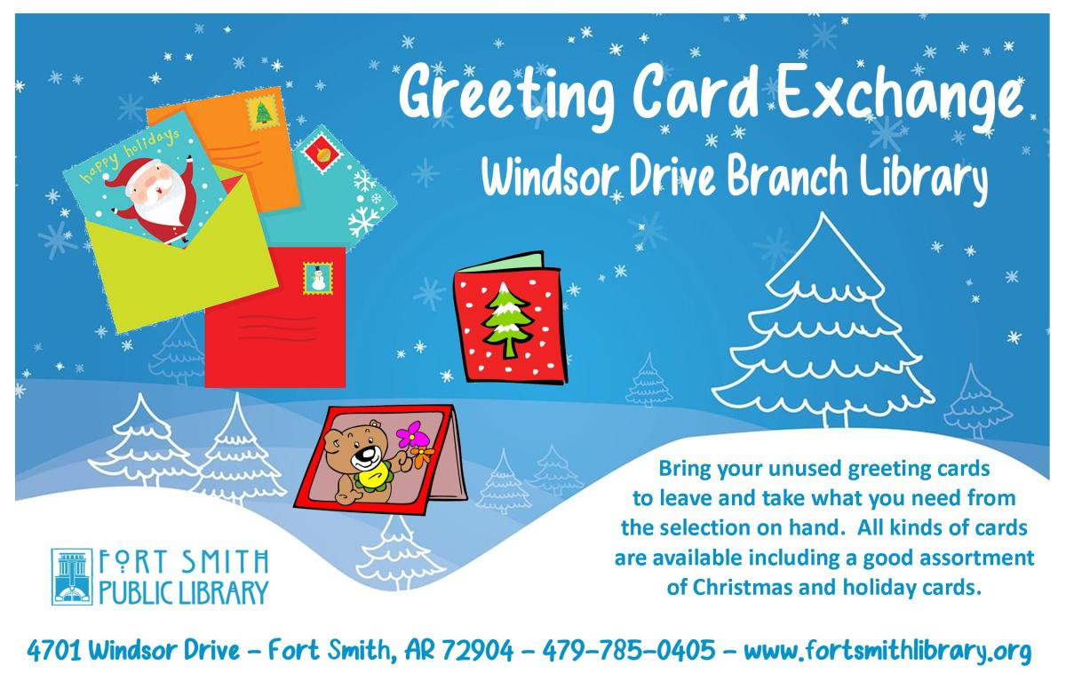 snow covered hills with outlines of Christmas trees and greeting card clipart