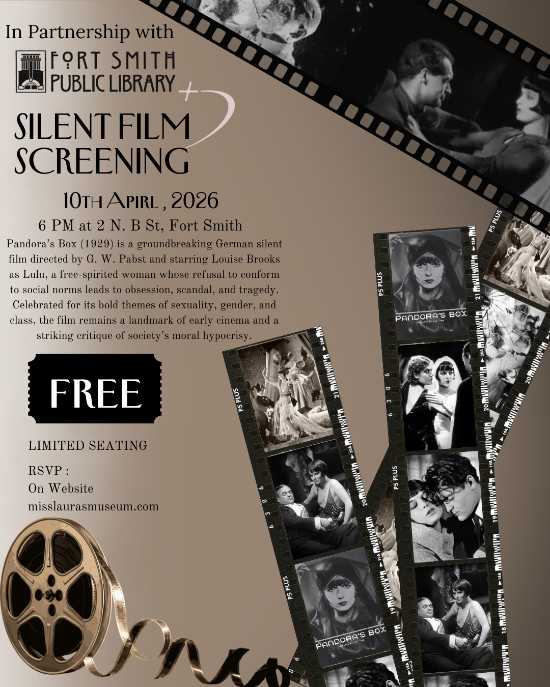 movie poster for Pandor's Box silent film