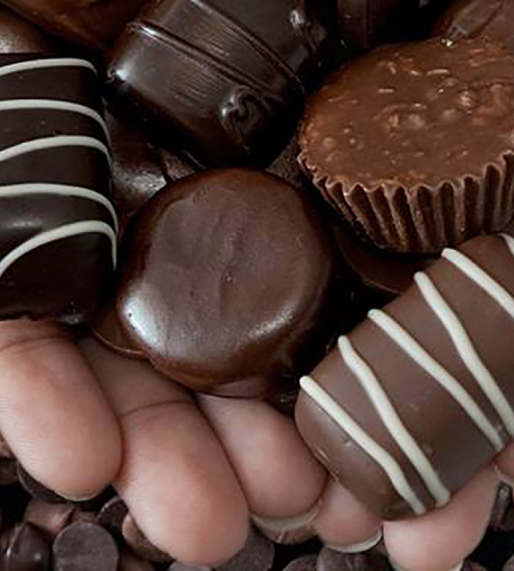 Handful of chocolate