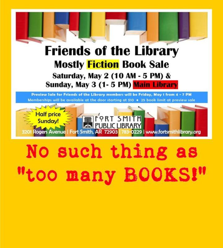 Friends of the Library Mostly Fiction Book Sale